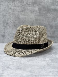Plus Size Summer Hand-Knitted Straw Hat Hair-Styling Top Hat Men and Women Cut Out Breathable Fedora Hat Outdoor Beach Trip Sun Hat