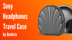 Geekria PRO Rugged Headphones Case for Sony WH-CH710N WH-1000XM6 WH-1000XM5 WH-1000XM4 MDR-1AM2 Hard Shell Durable Multi-Layer Protection Travel Carrying Bag (Black)