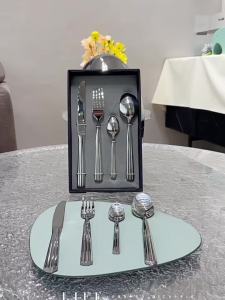 MODERN DELICATE LIFEL | Modern Luxury Nordic Style Steak Knife Fork Spoon Set