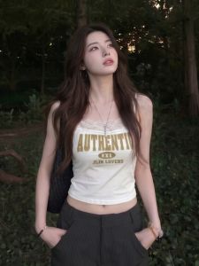 CHENDAYU | Stylish Korean Style Lettered Camisole Tank Top New 2026 Summer