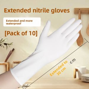 DINGQING | Long-Lasting Waterproof Nitrile Disposable Kitchen Gloves