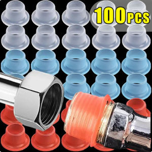 🔥100pcs vòi nước rò rỉ dán kín chống Gasket máy giặt Silicone nguyên vành đai van Góc ống cao su vòi ngăn chặn nhỏ giọt rò rỉ cắm