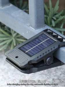 ไฟติดผนัง LED พลังงานแสงอาทิตย์ ไฟส่องสว่างที่รับรู้ได้จากร่างกาย กันน้ํา ไฟยึดแบบพกพาที่ไม่มีรู