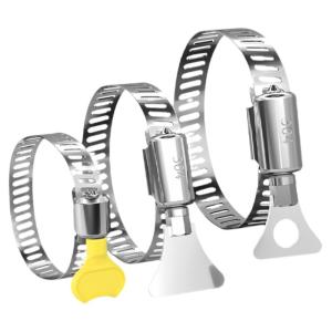TIANZHUOJINSHU | 304 Stainless Steel Hand Tightenable Hose Clamp