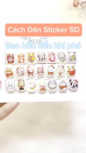 Sticker 5D Mới chuyên dụng trang trí dán móng tay chân
