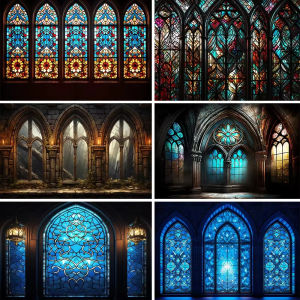 1000Pieces Jigsaw Puzzle Vintage Colorful Glass Window Church Art For Adults Great Weekend Relaxation And Family Fun