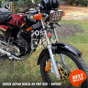 SOK SHOCK DEPAN NINJA R SS PNP RX KING TINGGAL PASANG AS GOLD CROM RAINBOW