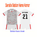 Stelan Jersey Bola Anak Anak,Pasang Sablon Nama Nomor Pakaian Olahraga Bola Futsal Voli Badminton. 