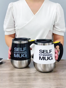 VIVOLILV 2-3 Days Delivery🚚Self Stirring Coffee Mug Stainless Steel Automatic Mixing Cup Rechargeable Vacuum Insulated Stirring Mug Magnetic Stirring Coffee Cup For Home Office