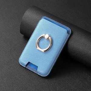 360 Rotation Ring Saffiano Leather Magnetic Card Holder Storage For Magsafe Wallet Stand For iPhone 18 17 16 15 14 13 12 Pro Max