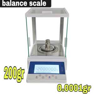 (TJ) 200gr 0.0001g timbangan digital analitik laboratory balance 01mg
