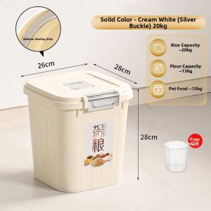 Sealed Moisture-Proof Insect-Proof Food Storage Bucket 20KG