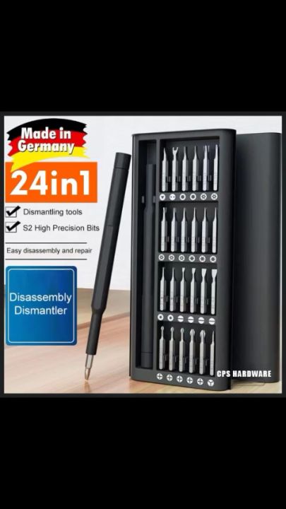 Disuser 24 in 1 Precision Screwdriver Set Magnetic Bit Phillips Torx Precision ...