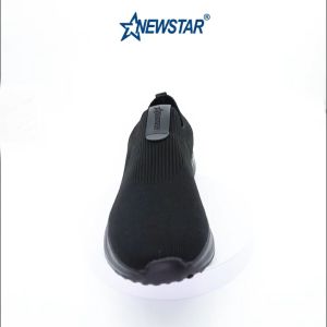 NewStar Secondary Lightweight Black School Shoes Slip On | Kasut Sekolah Hitam Sarung Ringan Menengah M823B