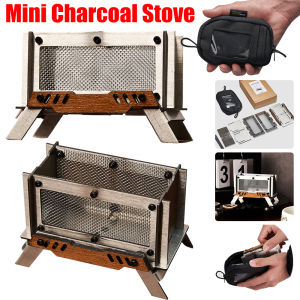 1-4Pcs Camping Mini Wood Stove Portable Incense Burner Stainless Steel Camping Firewood Stove Aromatic Diffuser Holder For Home