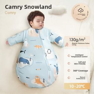 MONLEYTA | Thickened Autumn Winter Baby Sleeping Bag Constant Temperature Spring Summer Universal Children Anti-Cold Anti-Kick Quilt