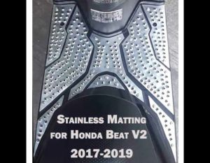 HONDA BEAT V2 2017-2019 ALLOY POWDER COATED FOOTBOARD MATTING / BEAT V2 / BEAT FI