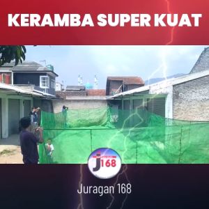 Juragan168 - KERAMBA SUPER JUMBO Keramba ikan waring jaring kasa hijau ukuran super jumbo 20x5x25