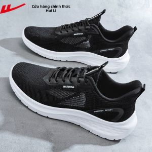 Warrior | Giày Chạy Bộ Nam Thoáng Khí Nhẹ Đệm Sốc