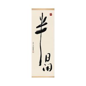 New Chinese Style Calligraphy Art Decorative Painting Long Vertical Wall Hanging for Living Room Office Brush Script Half Day Leisure