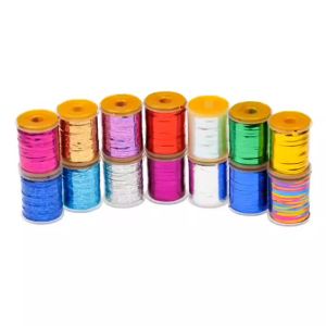 Dây Kim Tuyến Mylar Dẹt 1mm Hiệu Ứng Holographic Flashabou Dùng Để Buộc Mồi Câu Ruồi - 120 Thước Chất Liệu Làm Mồi Giả Midge Streamer Flashback Nymphs Dành Cho Câu Cá Hồi