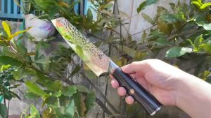 Dao thái thịt Nhật Akatsuki dài 33cm lưỡi dài 19cm dày 2mm sắc bén không rỉ cầm đầm tay