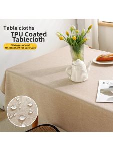 MOLORE | Waterproof Oilproof Dust-proof Cotton Linen Tablecloth
