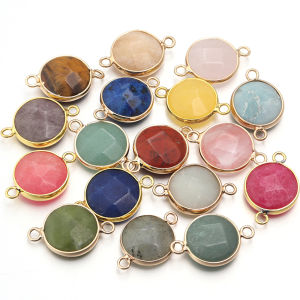 2-4 Chiếc Mặt Dây Đá Tự Nhiên Nhiều Màu Sắc Thạch Anh Hồng Lapis Lazuli Ngọc Bích Quyến Rũ Cho DIY Vòng Tay Thời Trang Vòng Cổ Trang Sức Phụ Kiện