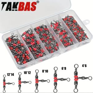 3 Three Way SwivelsTriple Swivel T-Shape Barrel Swivel Fishing Tackle Connector Fishing Line Swivel Catfish Rig