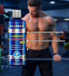 ALLMAX L-Carnitine Liquid 1500 (16oz) - Converts Fat into Energy Improves Endurance Boosts Athletic Performance