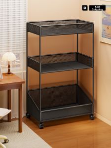 Mobile Household Book Storage Shelf