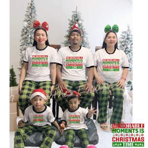 CHRISTMAS PAJAMA FAMILY SET / RAGLAN SHIRT & PAJAMA TERNO (SOLD PER PIECE) vol.2