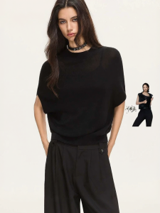 S·DEER | Summer Lightweight Linen Blend Loose Fit Rib Knit Sweater