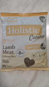 Pawdyอาหารลูกสุนัขเกรดพรีเมียม Holistic สำหรับลูกสุนัข อายุ 2 เดือนขึ้นไป สูตรเนื้อแกะและข้าวกล้อง ขนาด 400 กรัม