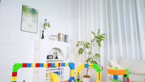 [SG STOCK]  Magic Rail Cube Anti‑Gravity Electric Train DIY Changeable Cube Track Building Blocks Toy for Kids