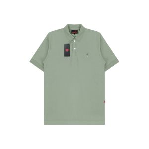 Baju Pendek Kaos Kerah Polos Pria Lakos Premium Dewasa - Pendek Panjang Biru Muda