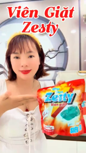 Combo 90 Viên Nước Giặt Đong Sẵn Zesty Khử Mùi Kháng Khuẩn Giữ Màu Làm Mềm Vải Tiết Kiệm