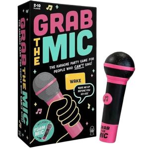 Exciting Grab The Mic The Family Karaoke Game 2-10Players Board Game for Bad Singers 125Lyric Cards Singer Game For Family Party