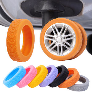 Luggage Wheels Protector Silicone Wheels Caster Shoes Travel Luggage Suitcase Reduce Noise Wheels Cover Accessories