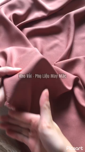 Vải Lụa Chéo Nâu Nhạt Khổ 1m5 - Mềm Mỏng Vừa Không Co Giãn - May Đồ Công Sở Quần Suông Đồ Bộ