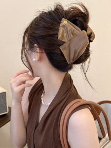 French Simple Gold Label Triangle Hair Claw Womens Large Hair Updo Shark Clamp 2025 New Advanced Feeling Back of Head