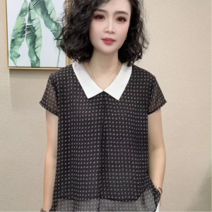 Fashion Slimming Short Sleeve Shirt Female
