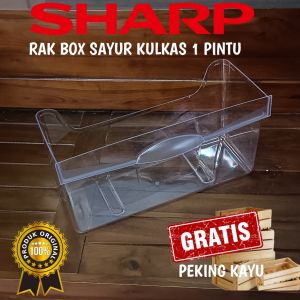 RAK BOX SAYUR DAN BUAH KULKAS SHARP TYPE SJ-X165 KULKAS 1 PINTU KULKAS PENDEK KECIL ORIGINAL