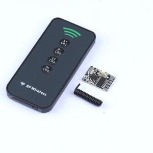 diymore | 4 Way Wireless Learning Module Wireless Receiver Module 4 Keys 433MHz Remote Controller RF Receiver Multi-Function Controller