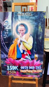 Tranh tráng gương sư thầy THÍCH MINH TUỆ 104 - T104
