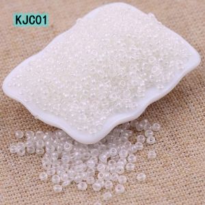 Non fading 1.5mm/2mm pearl color colored imitation of Miyuki glass rice beads handmade DIY woven bracelet jewelry loose beads