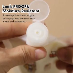 mixshop Travel Bottle Dispenser Bag Reusable Travel Dispensing Bag/Pouches [LotionShampooLiquid] [SG READY STOCK]