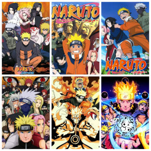 Bandai | Oil Painting By Numbers Anime N-Naruto S-Shippuden Characters Home Decor Modern Wall Decor for Living Room Bedroom Gift No Frame