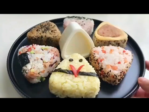 Onigiri Mold Triangle Set4 Pack Rice Ball Mold Sushi Maker for DIY Sushi Making