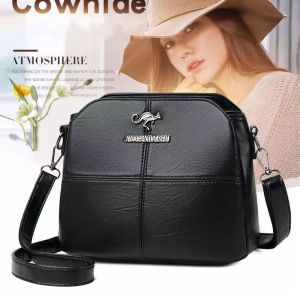 กระเป๋าเป้ผู้หญิง กระเป๋าสะพายไหล่ใหม่แฟชั่นเกาหลีสีทึบผู้หญิงกระเป๋าสะพายไหล่กระเป๋าสี่เหลี่ยม